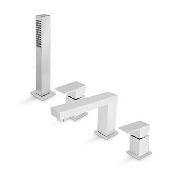 Newform 66482 CH- Ergo-Q Roman Four Hole Bath Tub Filler | FaucetExpress.ca