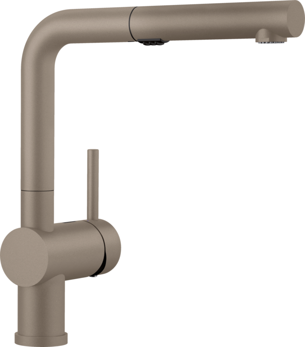Blanco 526371- Linus Pull Out 1.5 GPM, Truffle - FaucetExpress.ca