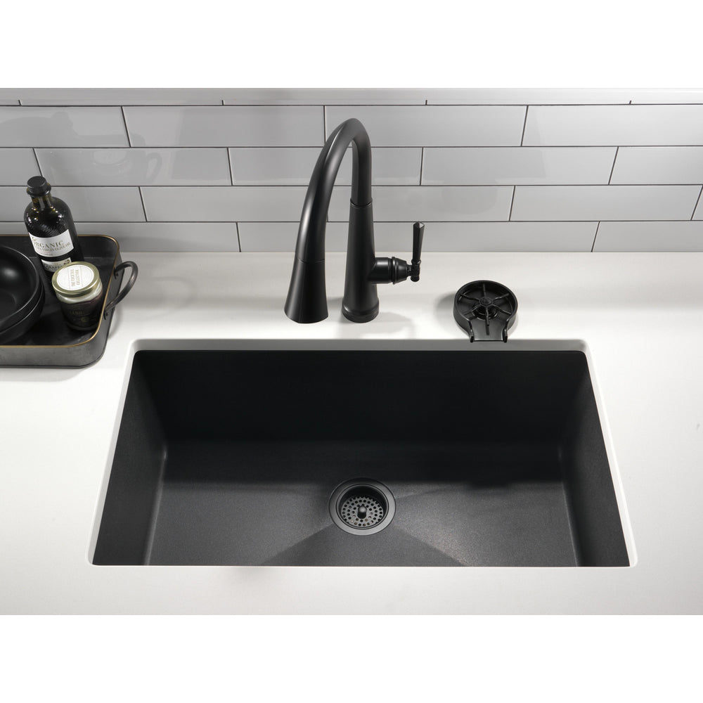 Delta GR250-BL- Metal Glass Rinser (Matte Black)
