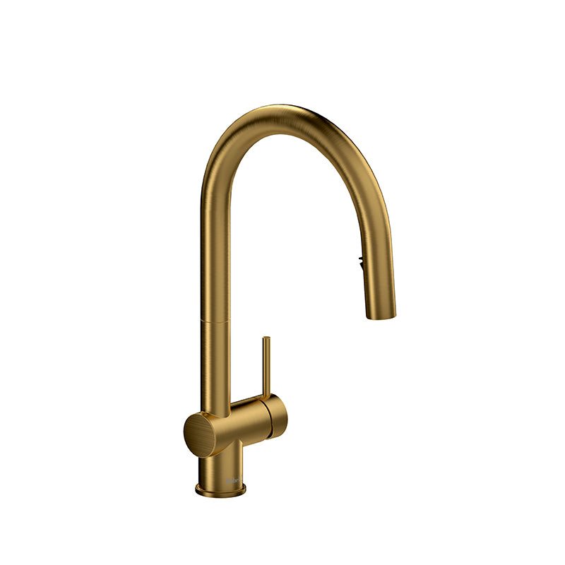 Riobel AZ201BG- Azure kitchen faucet with spray | FaucetExpress.ca