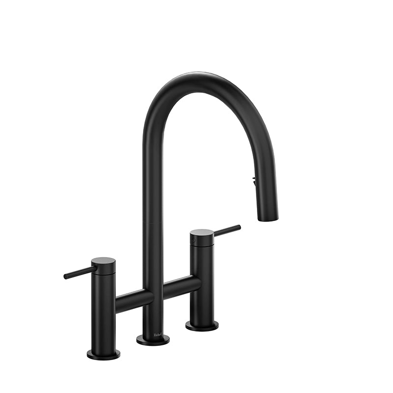 Riobel AZ400BK- Azure kitchen faucet with spray | FaucetExpress.ca