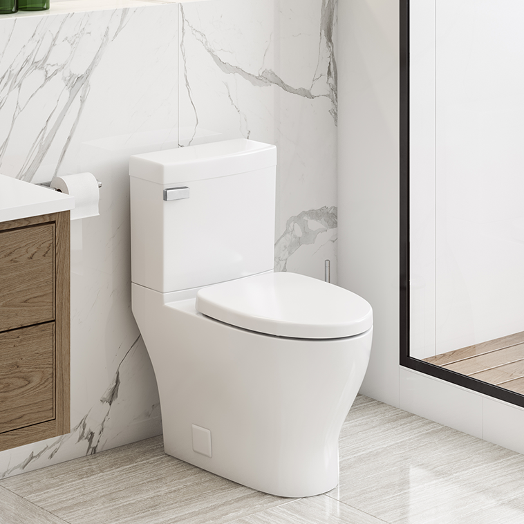 Icera CT-3170-II.01- Cadence II 2P CEL Toilet White - FaucetExpress.ca