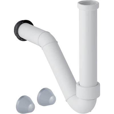 Geberit 151.016.11.1- Geberit P-trap for bidet, horizontal outlet: d=40mm, G=1 1/4", white alpine - FaucetExpress.ca