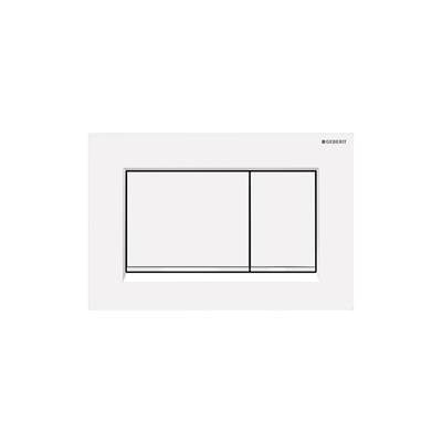 Geberit 115.883.01.1- Geberit actuator plate Sigma30 for dual flush: white matt coated, easy-to-clean coated, white - FaucetExpress.ca
