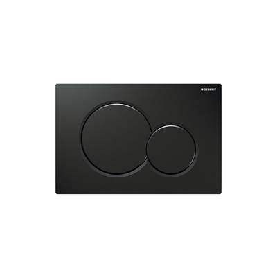 Geberit 115.770.DW.5- Geberit actuator plate Sigma01 for dual flush: jet black RAL 9005 - FaucetExpress.ca