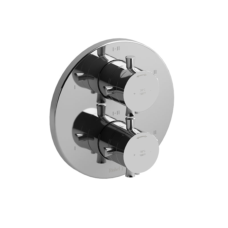 Riobel TEDTM46+C- 4-way Type T/P (thermostatic/pressure balance) coaxial valve trim | FaucetExpress.ca