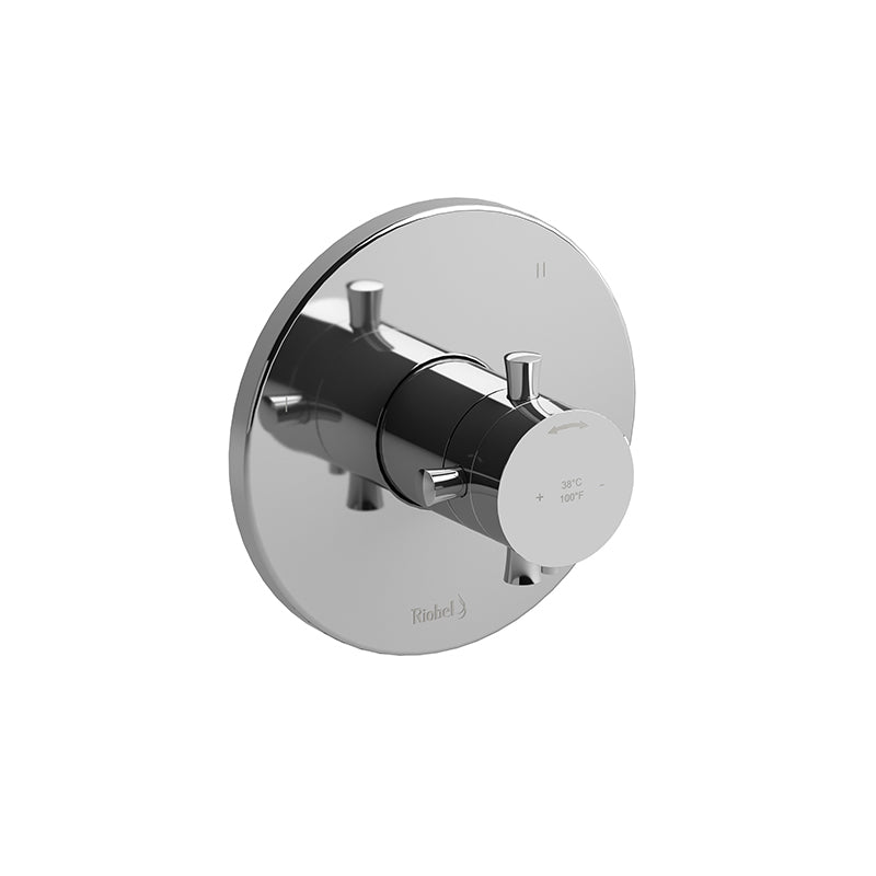 Riobel TEDTM47+C- 3-way no share Type T/P (thermostatic/pressure balance) coaxial valve trim | FaucetExpress.ca