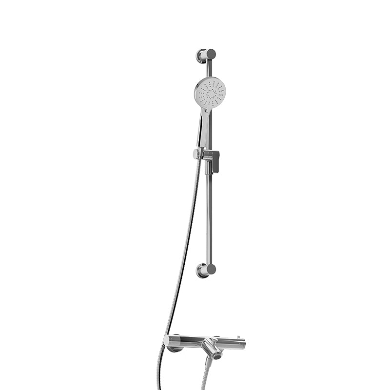 Riobel KIT#4181CSTMC- External thermostatic with spout and 5055 rail | FaucetExpress.ca