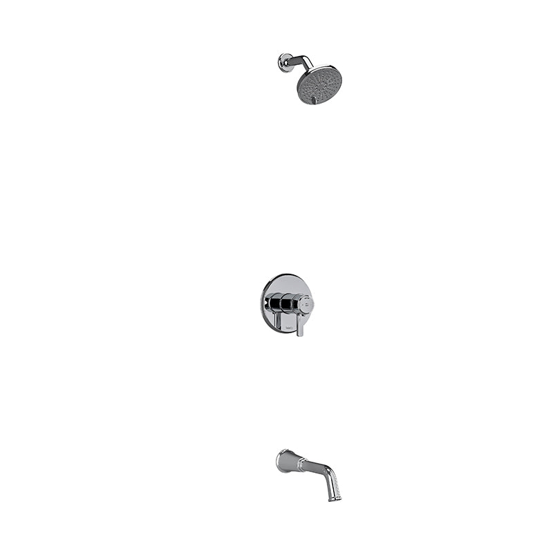 Riobel KIT#4744MMRDJC- Type T/P (thermostatic/pressure balance) ½" coaxial 2-way no share with shower head and tub spout | FaucetExpress.ca