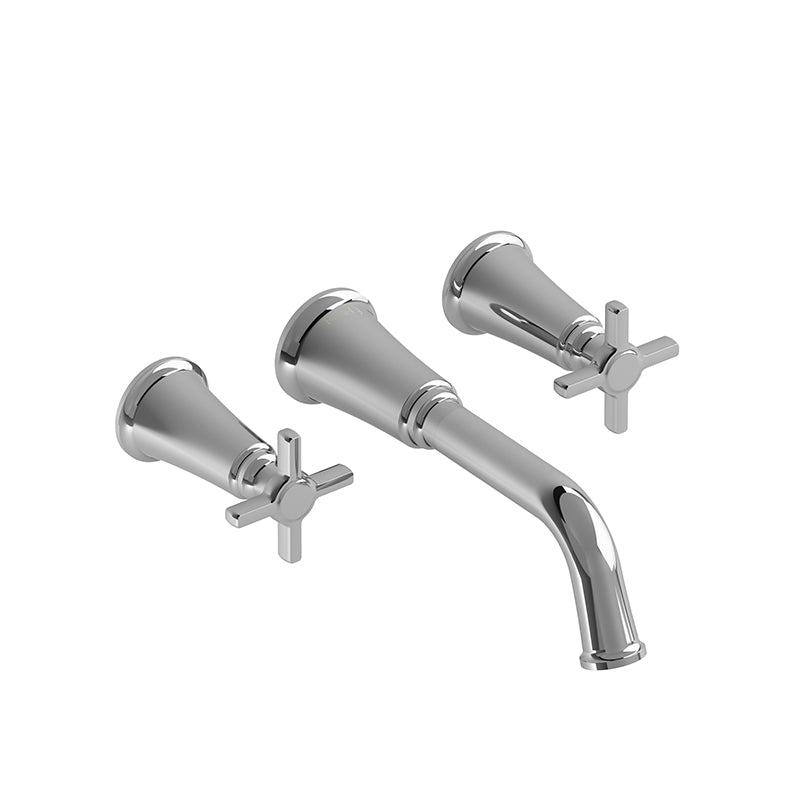 Riobel MMSQ03+C- 8" wall-mount lavatory faucet | FaucetExpress.ca