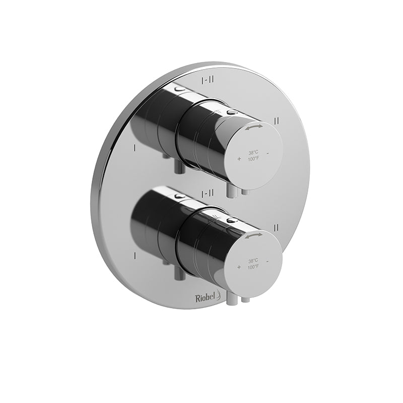 Riobel TPATM46C- 4-way Type T/P (thermostatic/pressure balance) coaxial valve trim | FaucetExpress.ca