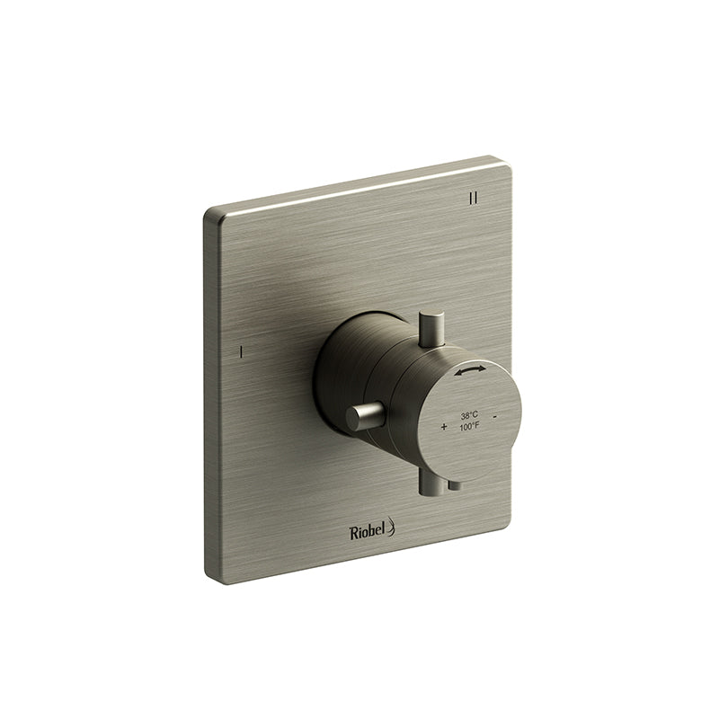 Riobel TPATQ47+BN- 3-way no share Type T/P (thermostatic/pressure balance) coaxial valve trim | FaucetExpress.ca