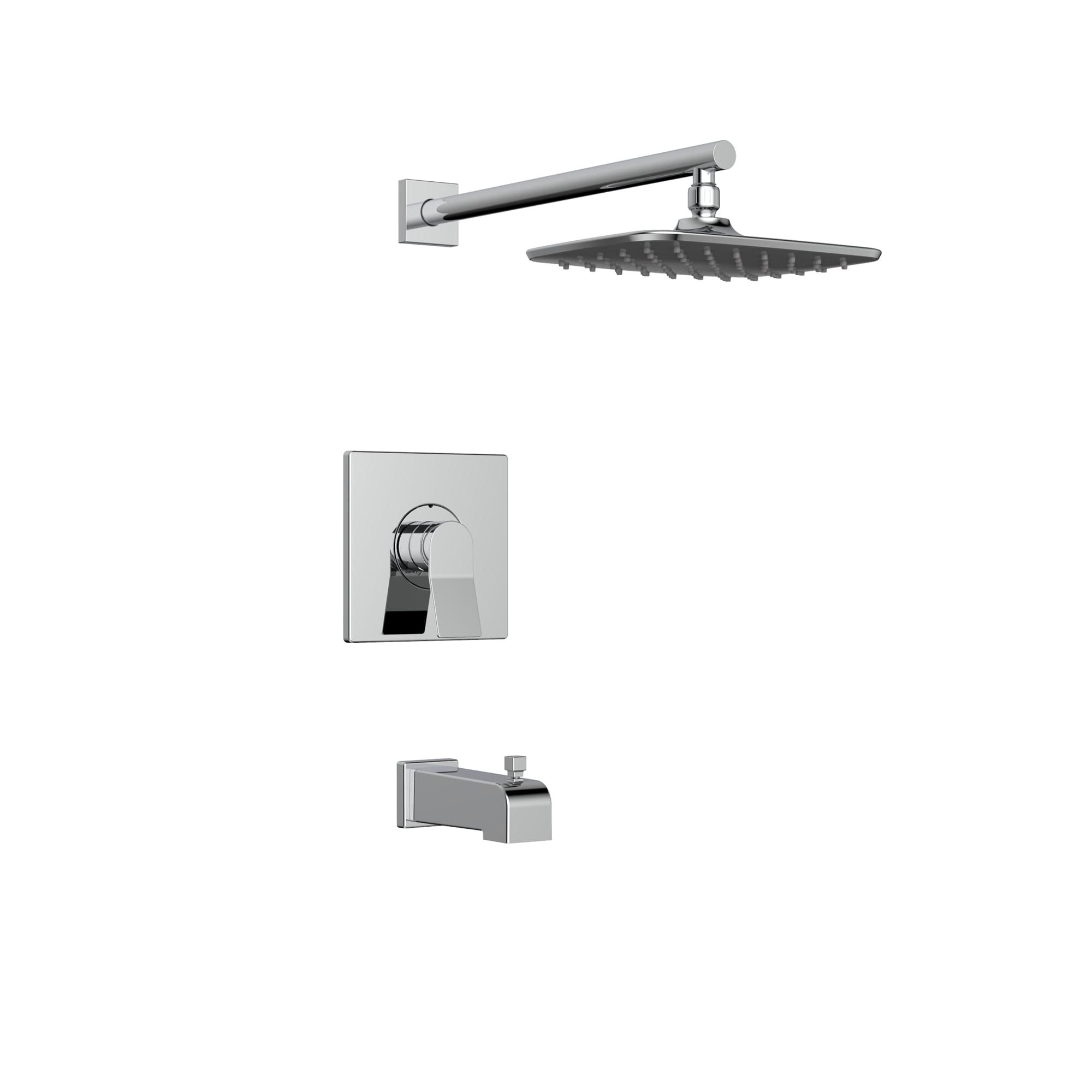 Bélanger VOL90VTCP- Volta Pb Tub/Shower Faucet Trim Kit W/Diverter Spout & Wm Rain Shower Head *Valve Required