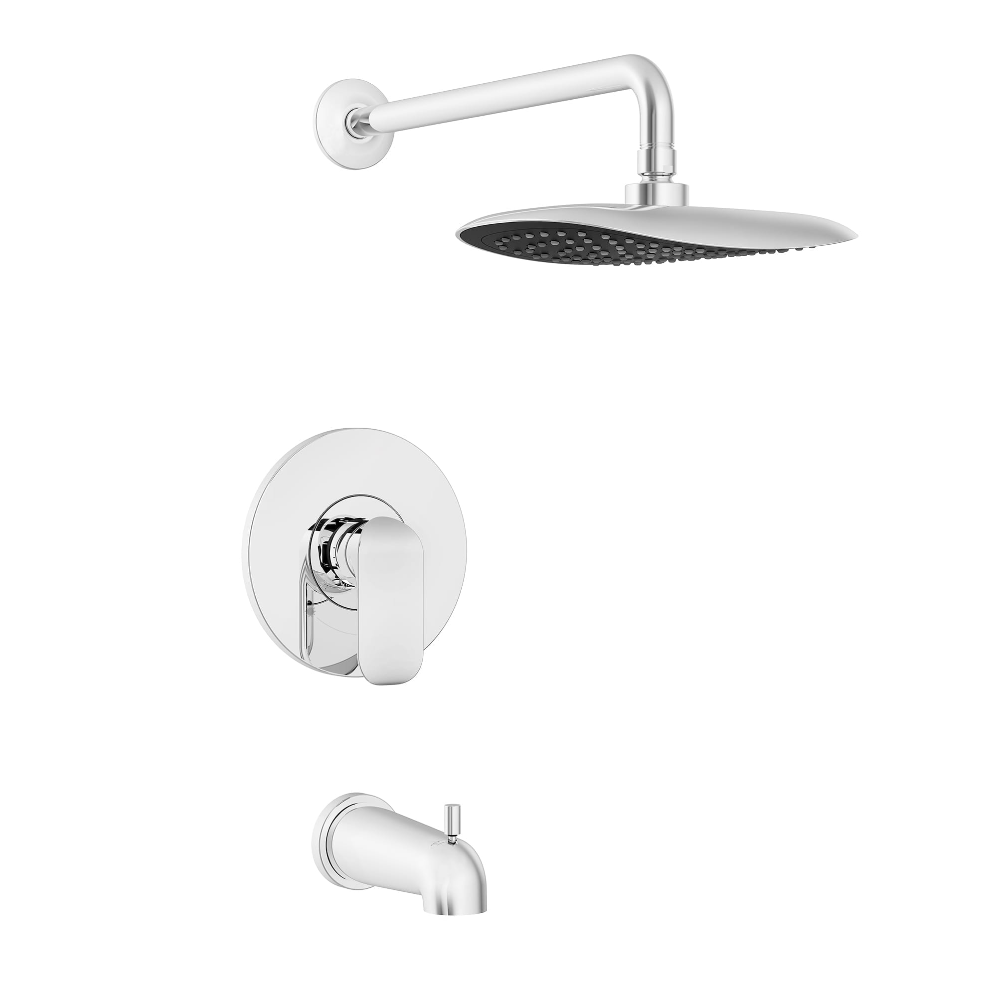 Bélanger KAR90VTCP- Kara Tub/Shower Faucet Trim W/Pb Valve Trim, Diverter Spout & Wm Rain Shower Head *Valve Required