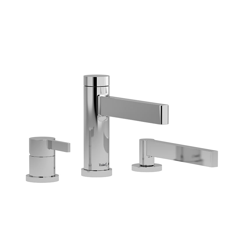 Riobel PX10C- 3-piece deck-mount tub filler with hand shower | FaucetExpress.ca