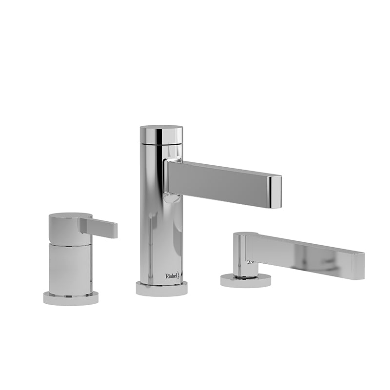 Riobel PX16C- 3-piece Type P (pressure balance) deck-mount tub filler with hand shower | FaucetExpress.ca
