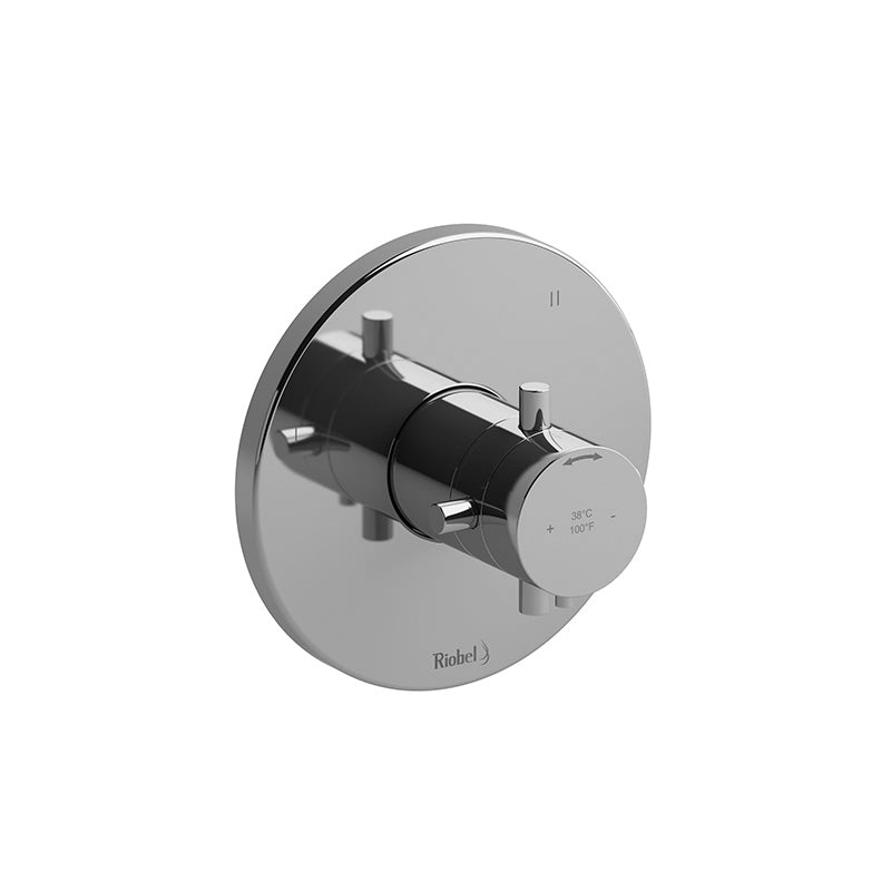 Riobel TRUTM47+BG- 3-way no share Type T/P (thermostatic/pressure balance) coaxial valve trim | FaucetExpress.ca