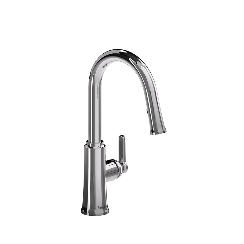 Riobel TTRD101C- Trattoria kitchen faucet with spray | FaucetExpress.ca