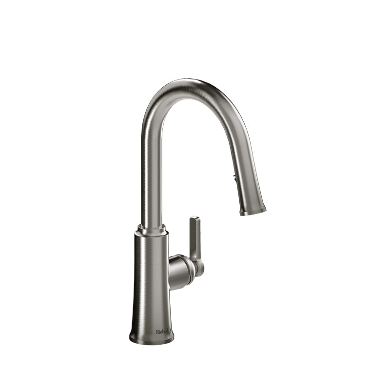 Riobel TTRD101SS- Trattoria kitchen faucet with spray | FaucetExpress.ca