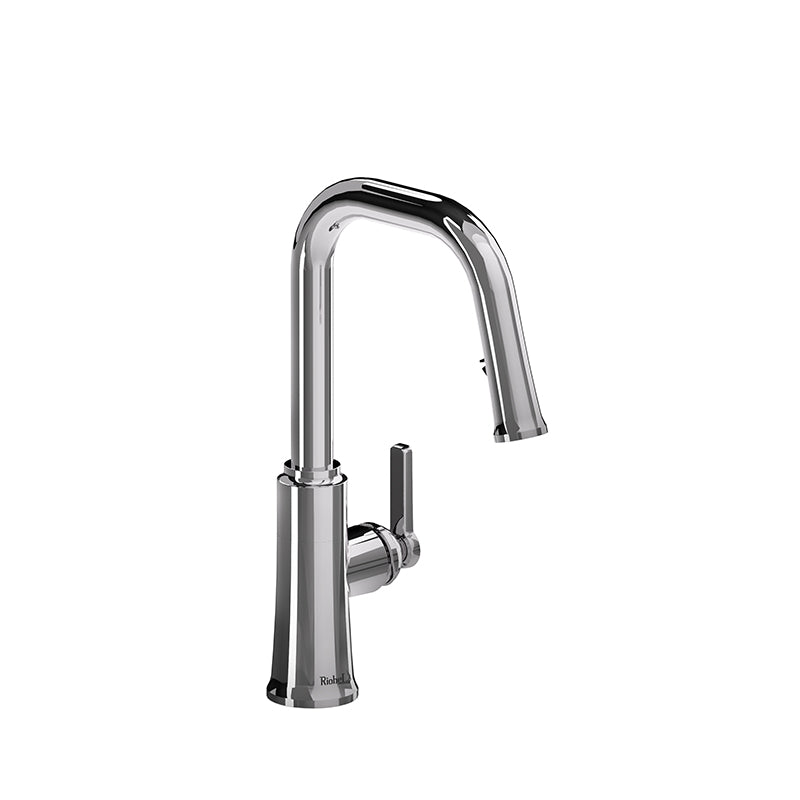 Riobel TTSQ101C- Trattoria kitchen faucet with spray | FaucetExpress.ca