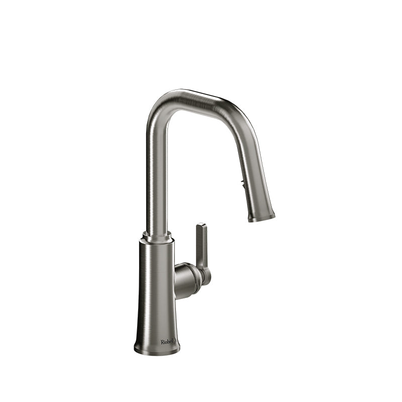 Riobel TTSQ101SS- Trattoria kitchen faucet with spray | FaucetExpress.ca