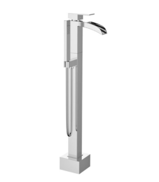 Rein R-6011TF-PC- Morpheus Freestanding Tub Filler w/ Handshower | FaucetExpress.ca