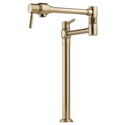 Brizo 62720LF-GL- Euro Pot Filler - Deck-Mount | FaucetExpress.ca