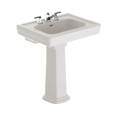 Toto LPT530.8N#11- Promenade 8'' Center Lav & Ped Colonial White | FaucetExpress.ca