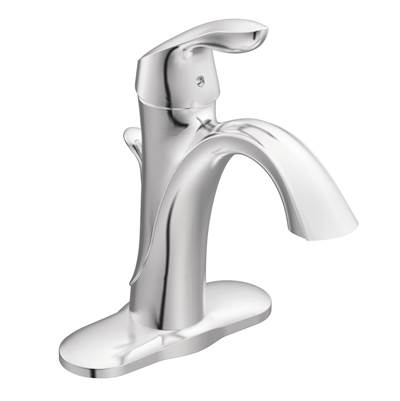 Moen 6400- Eva Single Hole Single Handle High-Arc Bathroom Faucet in Chrome - FaucetExpress.ca
