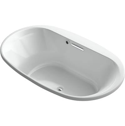 Kohler 5718-GH-95- Underscore Oval 72-in X 42-in Heated Bubblemassage Air Bath With Center Drain | FaucetExpress.ca