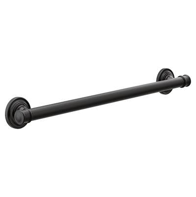 Moen YG6424BL- Belfield Matte Black 24'' Grab Bar
