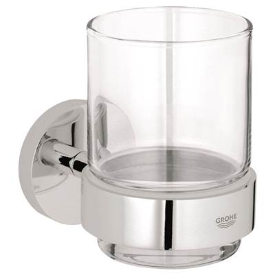 Grohe 40447001- Essentials Glass with Holder | FaucetExpress.ca