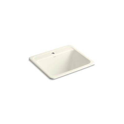 Kohler 19017-1-96- Glen Falls 25'' x 22'' x 13-5/8'' Top-mount/undermount utility sink with single faucet hole | FaucetExpress.ca