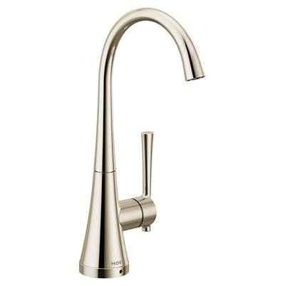 Moen S5560NL- Sip Modern One-Handle High Arc Beverage Faucet In Polished Nickel
