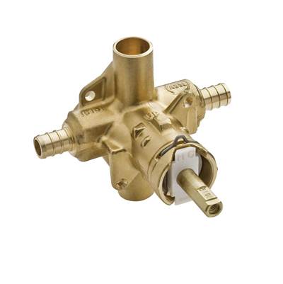 Moen 2580- Brass Rough-In Posi-Temp Tub and Shower Valve - 1/2 in. Crimp Ring PEX Connection