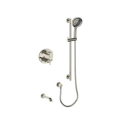 Vogt SET.Z3.220.500.PN- 2-Way Thermostatic Set - Handheld and Spout Polished Nickel
