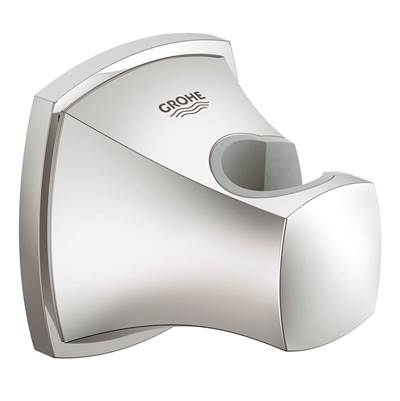 Grohe 27969000- Grandera Wall Mount Hand Shower Holder, Chrome | FaucetExpress.ca