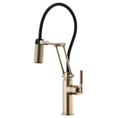 Brizo 63243LF-GL- Articulating, Knurled Handle | FaucetExpress.ca