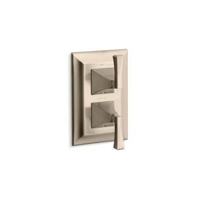 Kohler T10422-4V-BV- Memoirs® Stately Valve trim with Deco lever handles for stacked valve, requires valve | FaucetExpress.ca