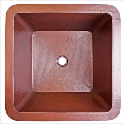Linkasink C007 - Hammered Large Square - FaucetExpress.ca