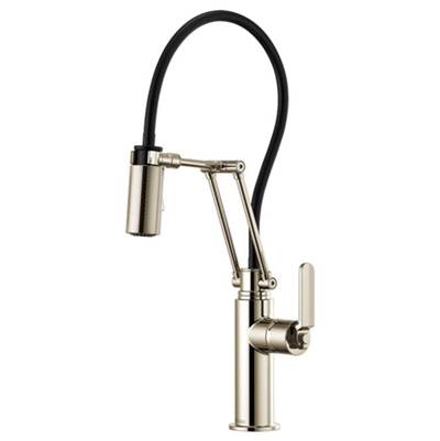 Brizo 63244LF-PN- Articulating, Industrial Handle | FaucetExpress.ca