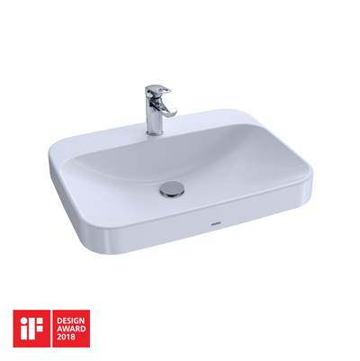 Toto LT416G#01- Arvina Rectangle Vessel Lav Inset, 24'' L | FaucetExpress.ca