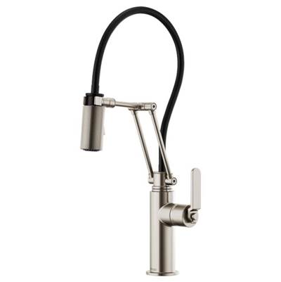 Brizo 63244LF-SS- Articulating, Industrial Handle | FaucetExpress.ca