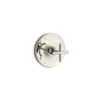 Kohler TS14423-3-SN- Purist® Rite-Temp(R) valve trim with cross handle | FaucetExpress.ca