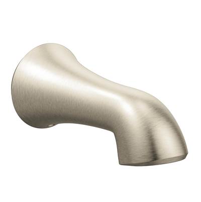 Moen 195386BN- Wynford Replacement Tub Non-Diverter Spout 1/2-Inch Slip Fit Connection, Brushed Nickel