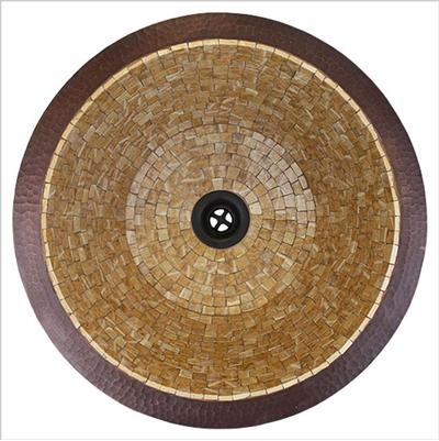 Linkasink V001 - Round Flat Bottom Mosaic Small