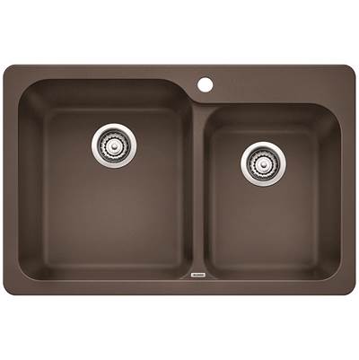 Blanco 401135- VISION 1 ¾ Drop-in Kitchen Sink, SILGRANIT®, Café | FaucetExpress.ca