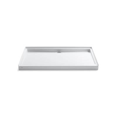 Kohler 9928-0- Groove® 60'' x 36'' Single threshold rear center drain shower base | FaucetExpress.ca