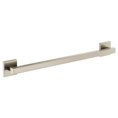 Brizo 69380-BN- Contemporary Square Decorative Ada Grab Bar - 24''