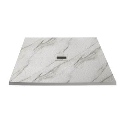 Royal Bath and Marble ERASTONE3636CA- SHOWER BASE - ERA STONE 36''X36'' CALACATTA